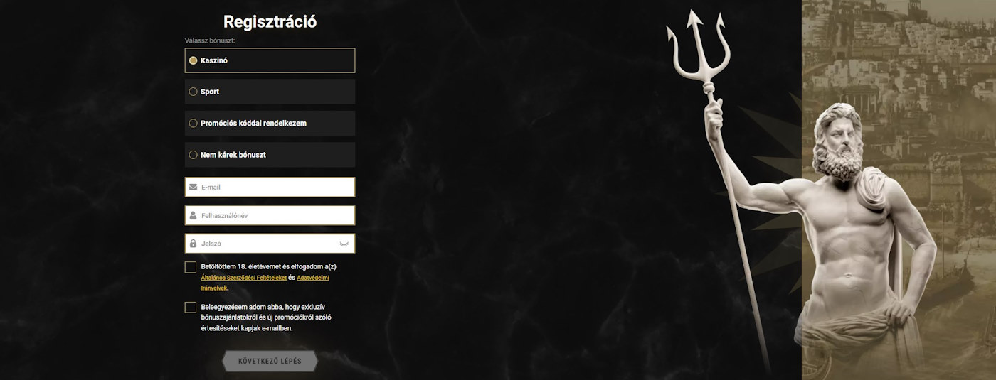 Casinoly casino regisztráció